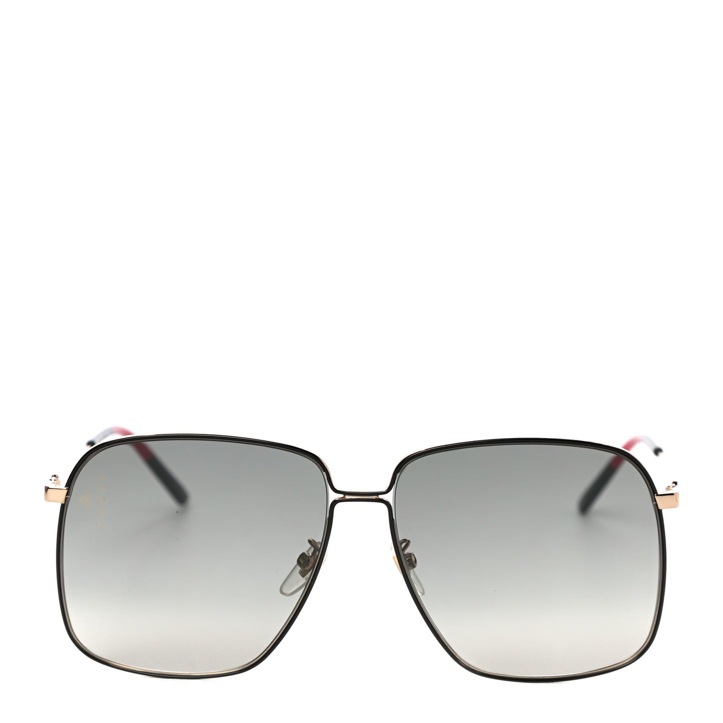 Web Rectangular Frame Interlocking G Sunglasses GG0394S Green Red