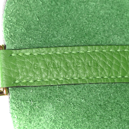 Hermes Taurillon Clemence Picotin Lock 22 MM Vert Yucca 7 of 12