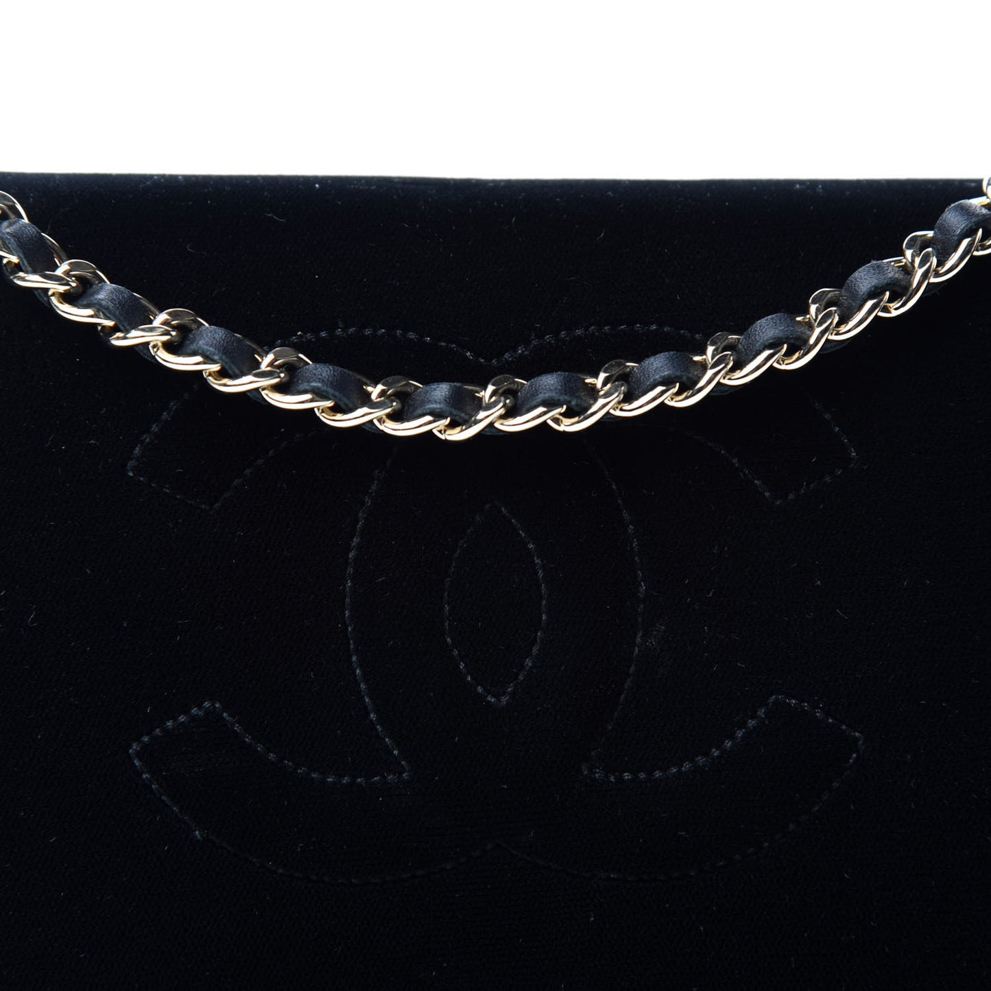 Velvet Timeless CC Wallet On Chain WOC Black
