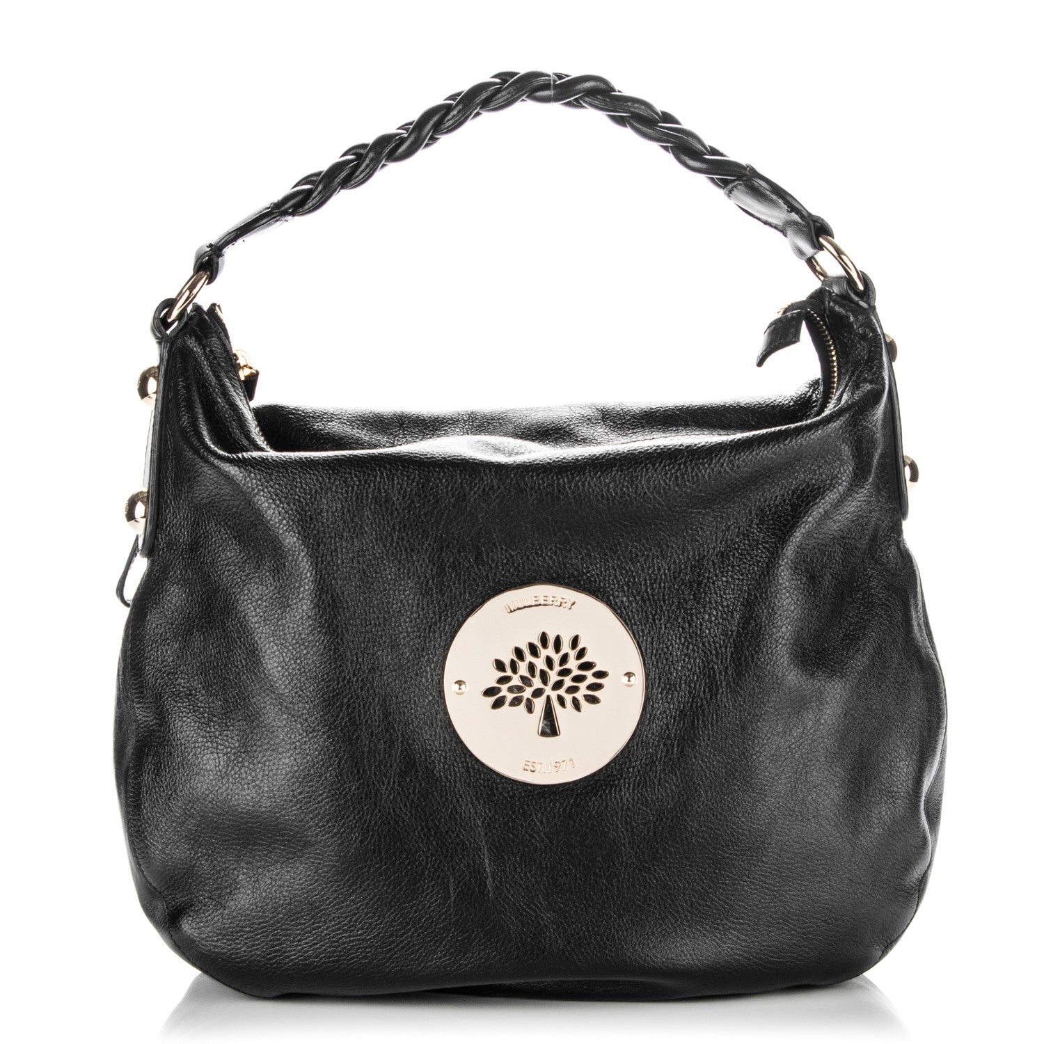 Mulberry Soft Spongy Calfskin Medium Daria Hobo Black 1 of 8