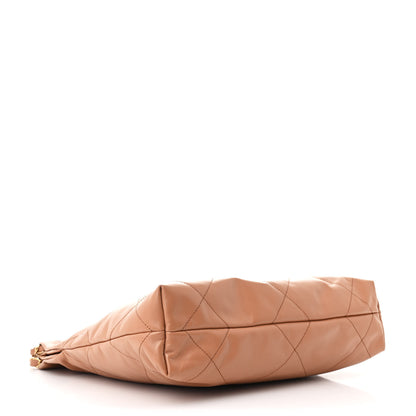 Chanel Shiny Calfskin Quilted Small Chanel 22 Beige 5 of 12