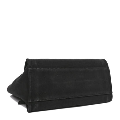 Chanel Canvas Pearl Medium Deauville Tote Black 4 of 12