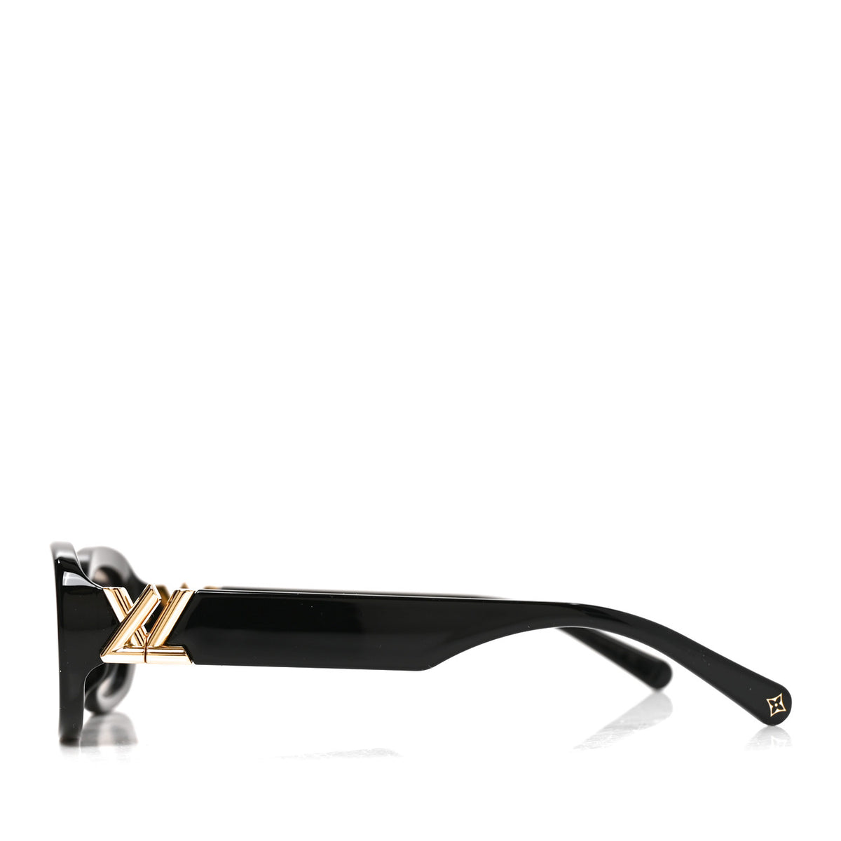 Acetate LV GO-14 Oval Sunglasses Z3013U Black