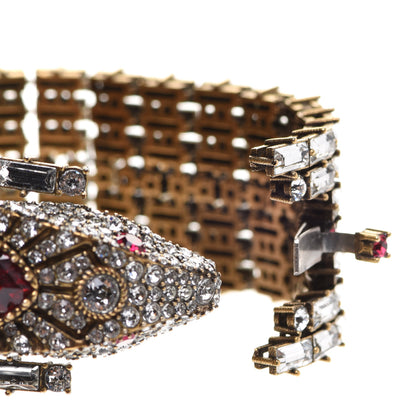 Gucci Crystals Snake Bracelet White Red 5 of 6
