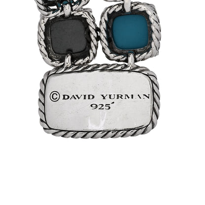 David Yurman Sterling Silver Multi Gemstone Chatelaine Mosaic Bracelet 3 of 3