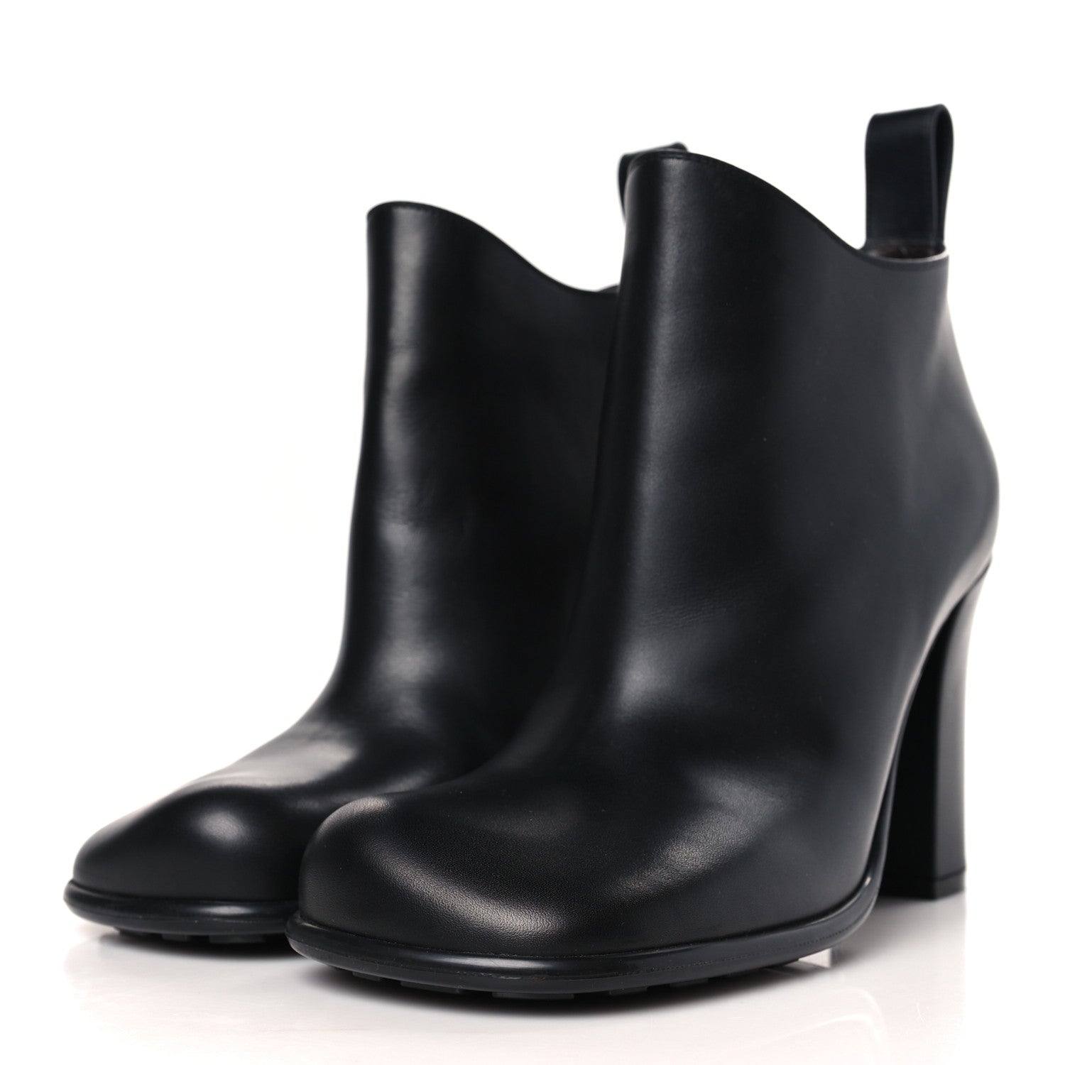 Bottega Veneta Calfskin Storm Ankle Boots 38 Black 3 of 7