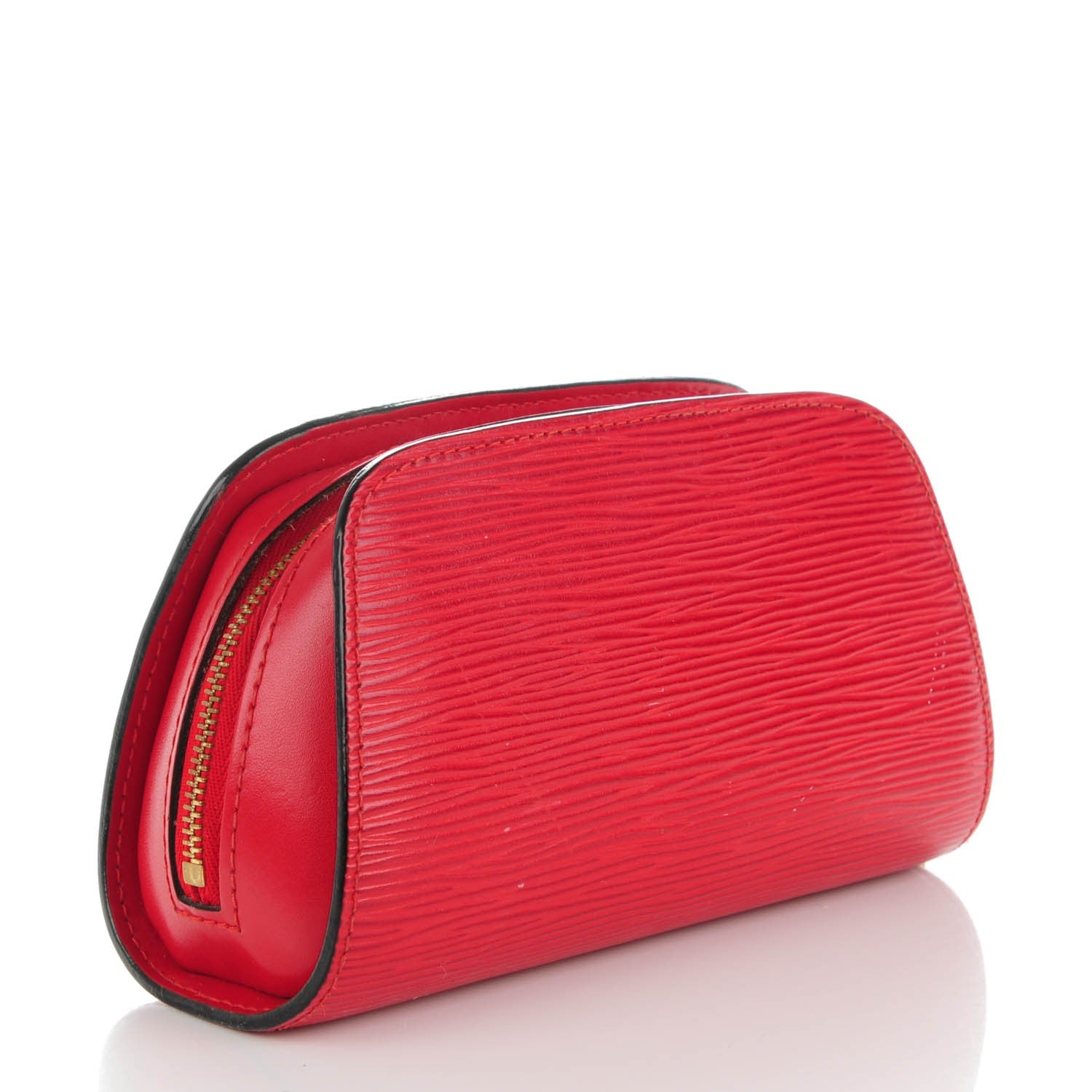 Louis Vuitton Epi Dauphine 17 Cosmetic Pouch Castillan Red 3 of 11
