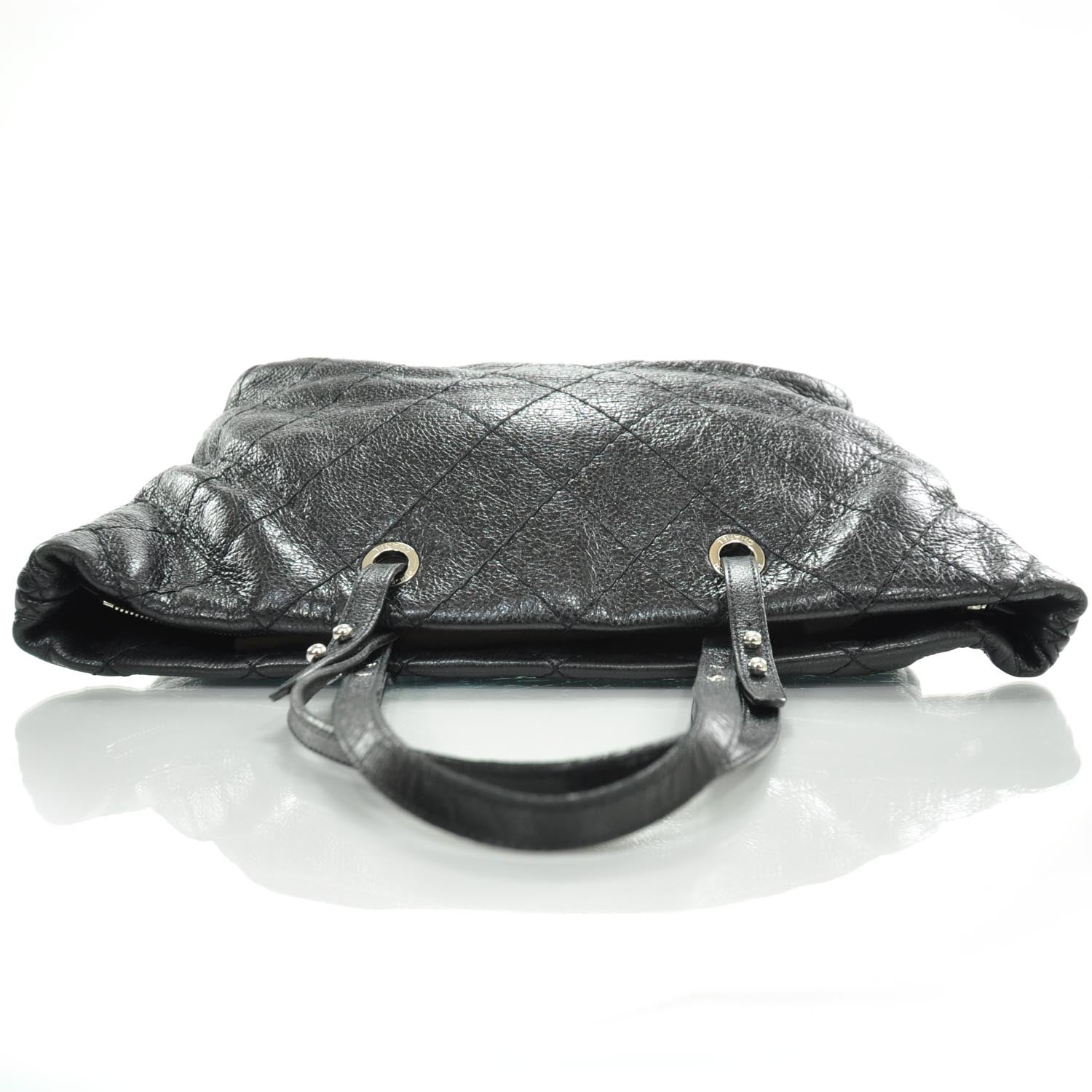 Chanel Glazed Calfskin On The Road Tote Black 5 of 8