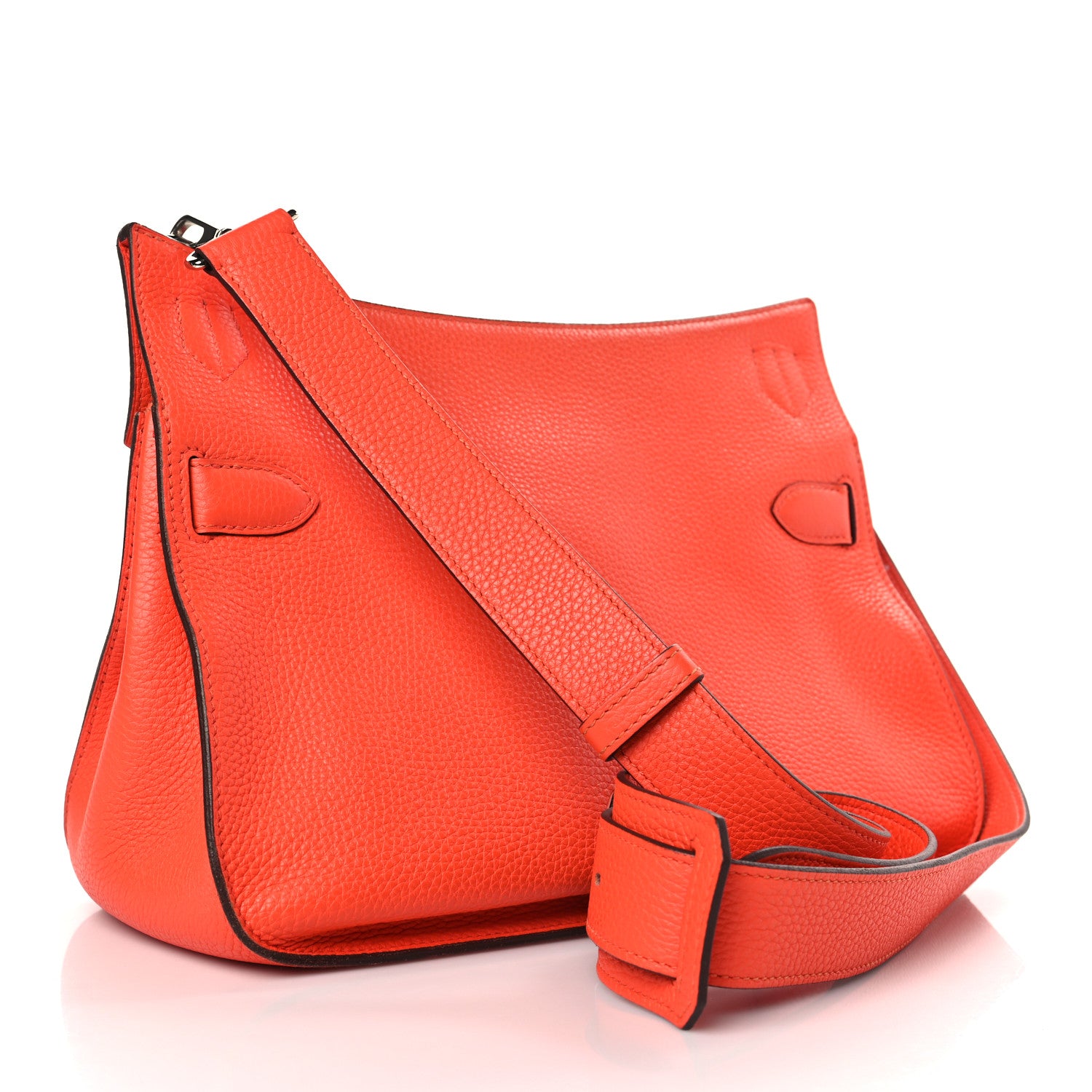 Hermes Taurillon Clemence Jypsiere 31 Orange Poppy 3 of 13