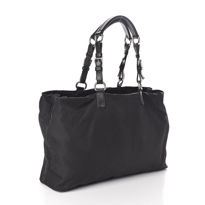 Prada Tessuto Nylon Shopping Tote Black 3 of 9