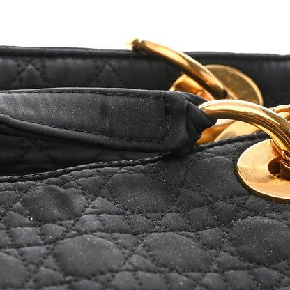 Christian Dior Nylon Cannage Large Lady Dior Tote Black 11 of 12