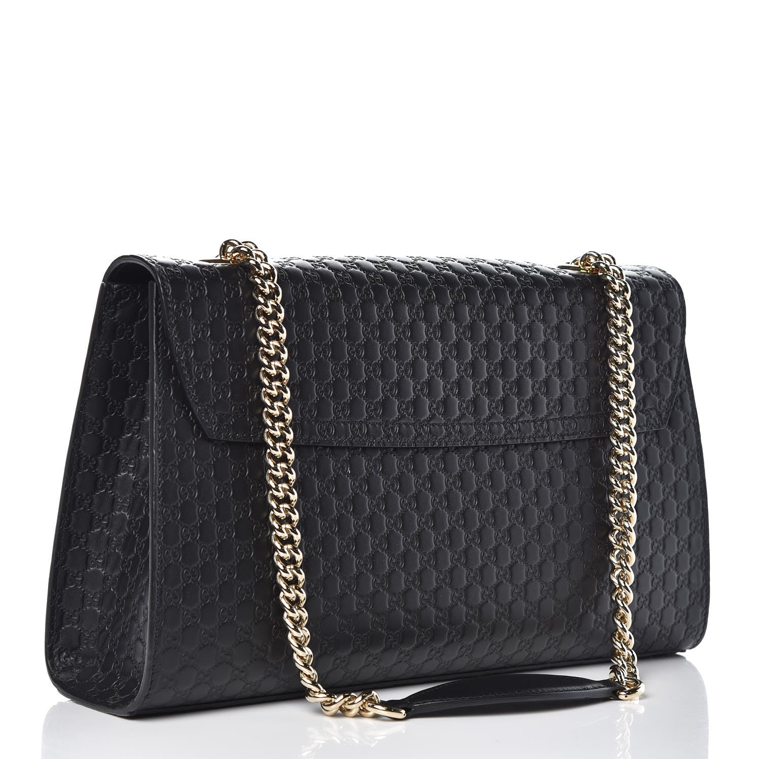 Gucci Microguccissima Medium Emily Chain Shoulder Bag Black 3 of 9