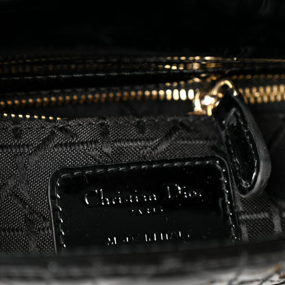 Christian Dior Patent Cannage Mini Lady Dior Black 6 of 10