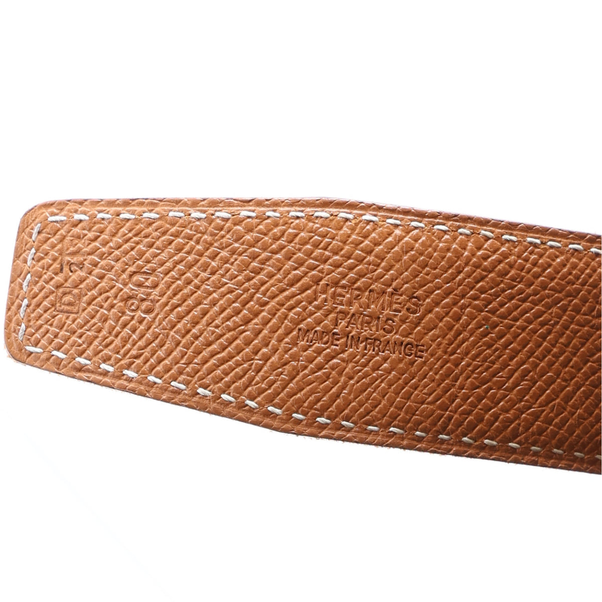 Hermes Box Courchevel 24mm Constance H Belt 80 32 Black Gold 5 of 5