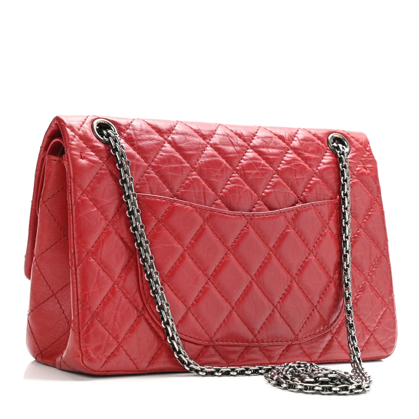 Aged Calfskin Quilted 2.55 Reissue 226 Flap Red