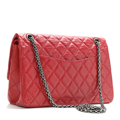 Chanel Aged Calfskin Quilted 2.55 Reissue 226 Flap Red 3 of 12