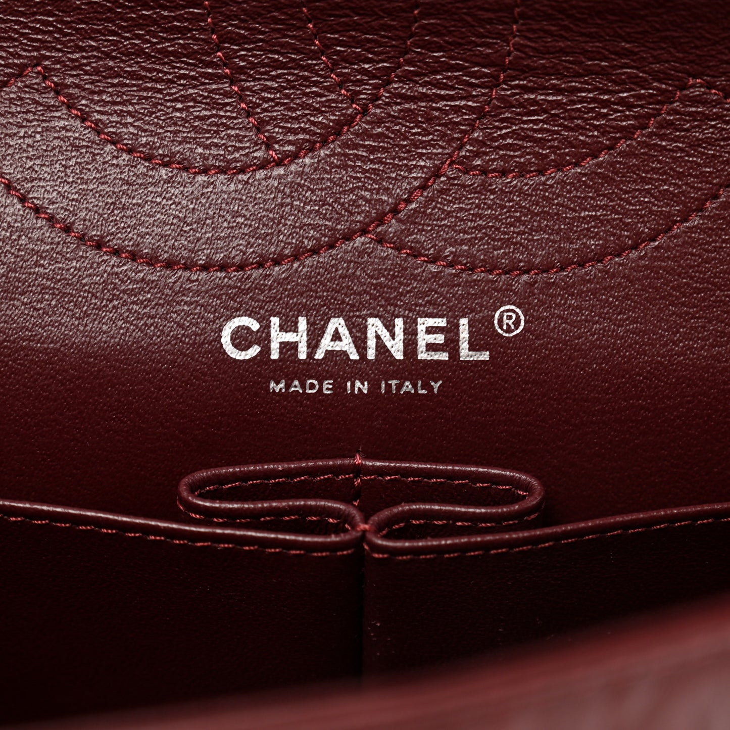 Aged Calfskin Quilted 2.55 Reissue 226 Flap Dark Burgundy