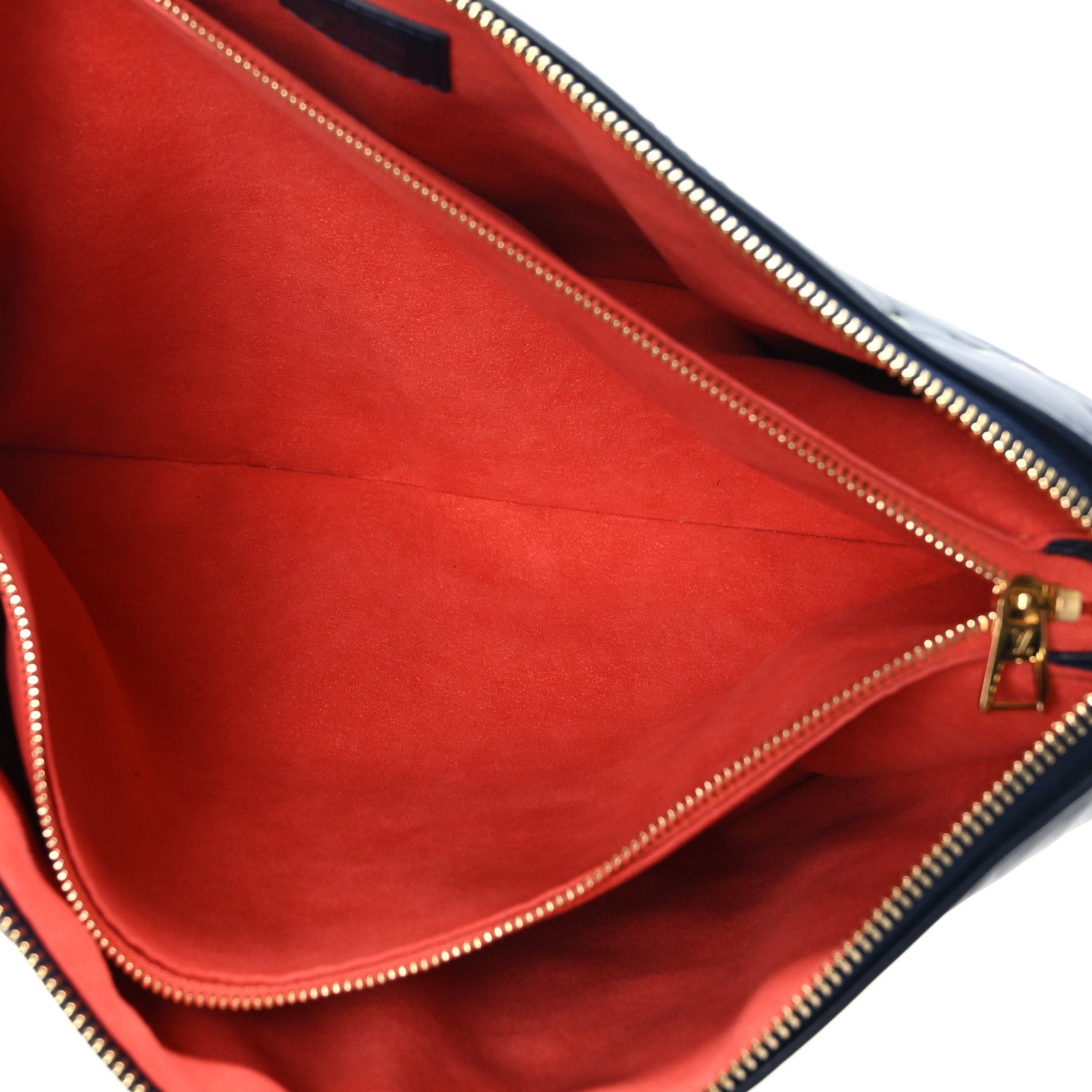 Louis Vuitton Lambskin Embossed Monogram LV Garden Coussin MM Navy Blue 5 of 9