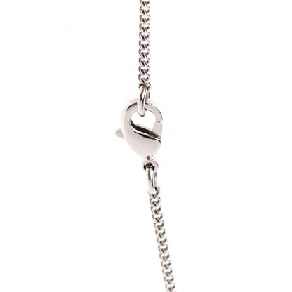Chanel Lambskin Baguette Crystal CC Necklace Black Silver 6 of 7