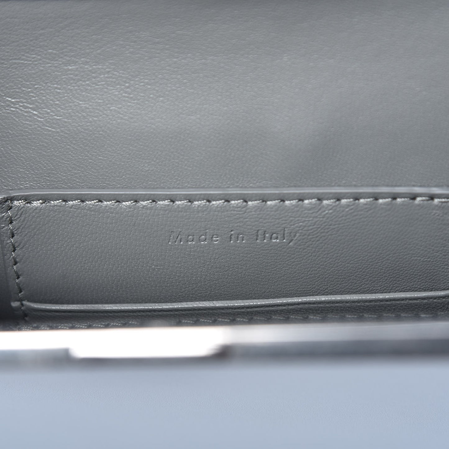 Smooth Calfskin Mini Clasp Bag Frost