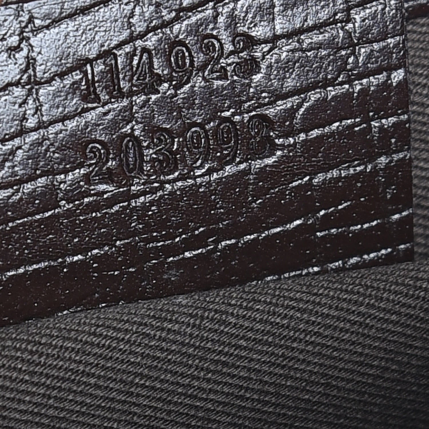 Gucci Monogram Horsebit Clutch Dark Brown 7 of 7
