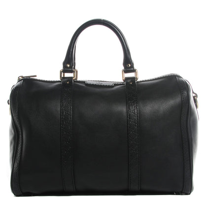 Gucci Calfskin Microguccissima Trim Medium Boston Black 1 of 9