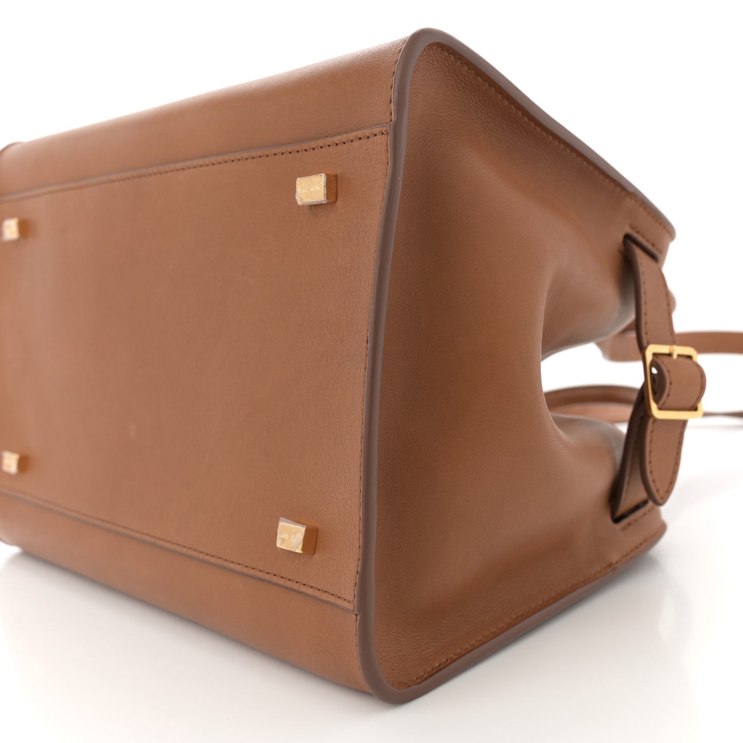 Polished Saddle Calfskin Soft Margaux 10 Bag Cuir