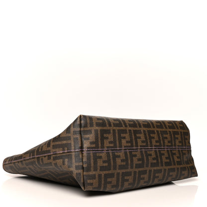 Fendi Zucca Spalmati Small Roll Tote Tobacco Viola 4 of 9