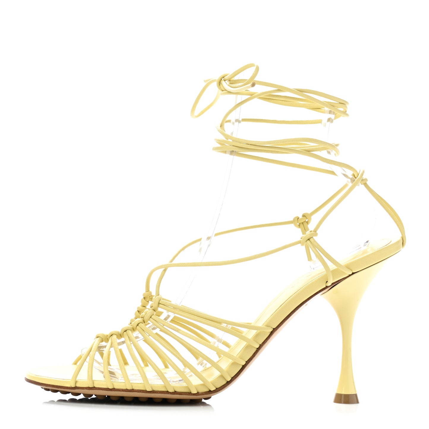 Nappa Dot Ankle Tie Sandals 38.5 Moon Beam