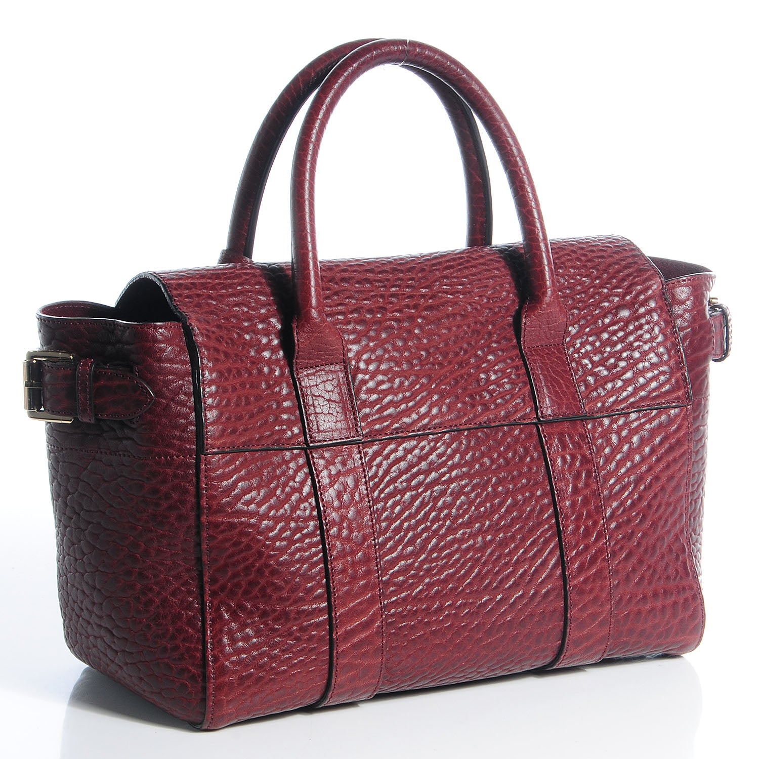 Mulberry Shrunken Calfskin Small Bayswater Oxblood 6 of 13