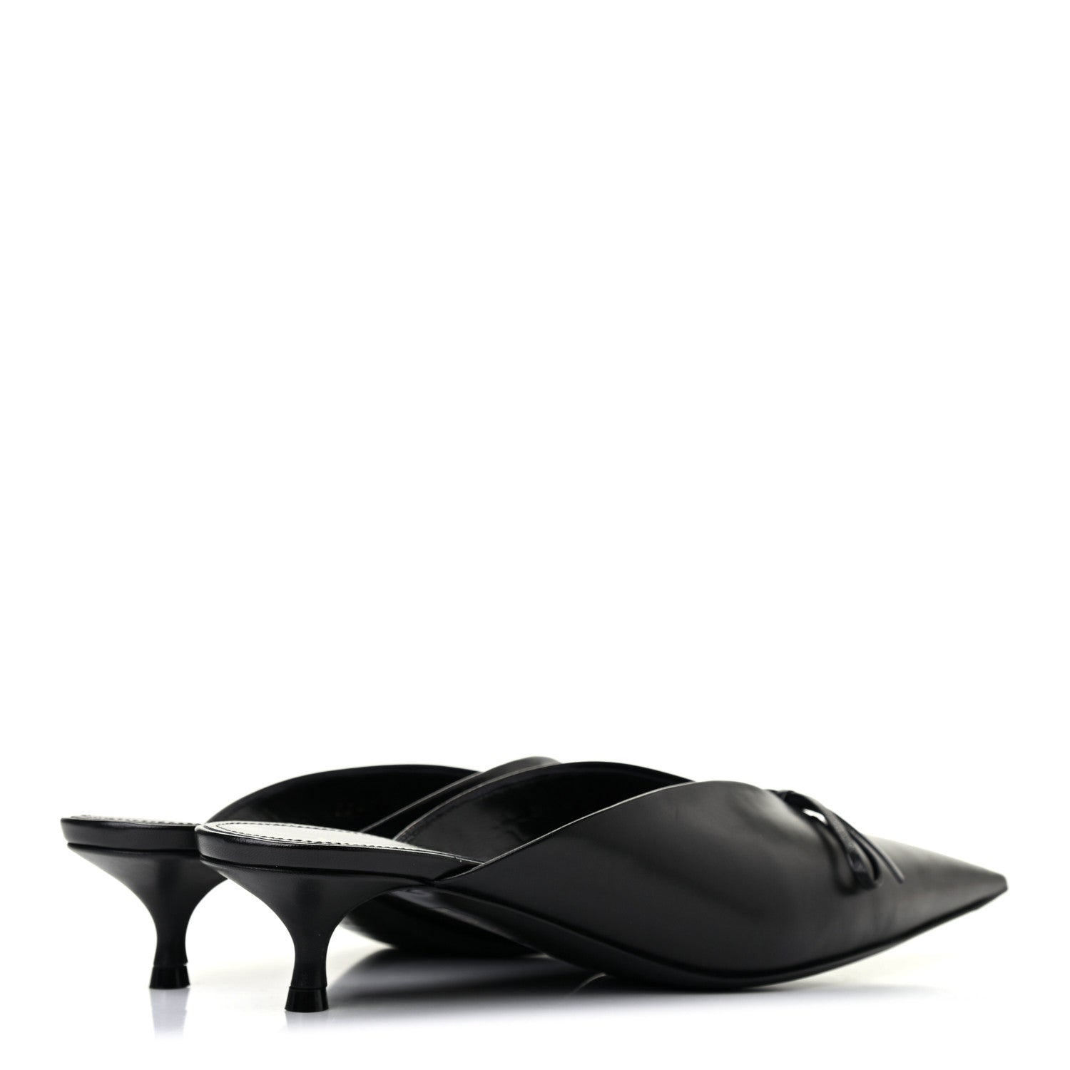 Balenciaga Goatskin Pointed Toe Knife Mules 38 Black 4 of 8