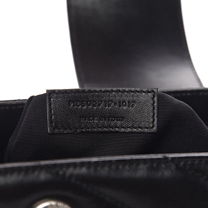 Saint Laurent Calfskin Y Quilted Monogram Small Loulou Shopper Black 9 of 11