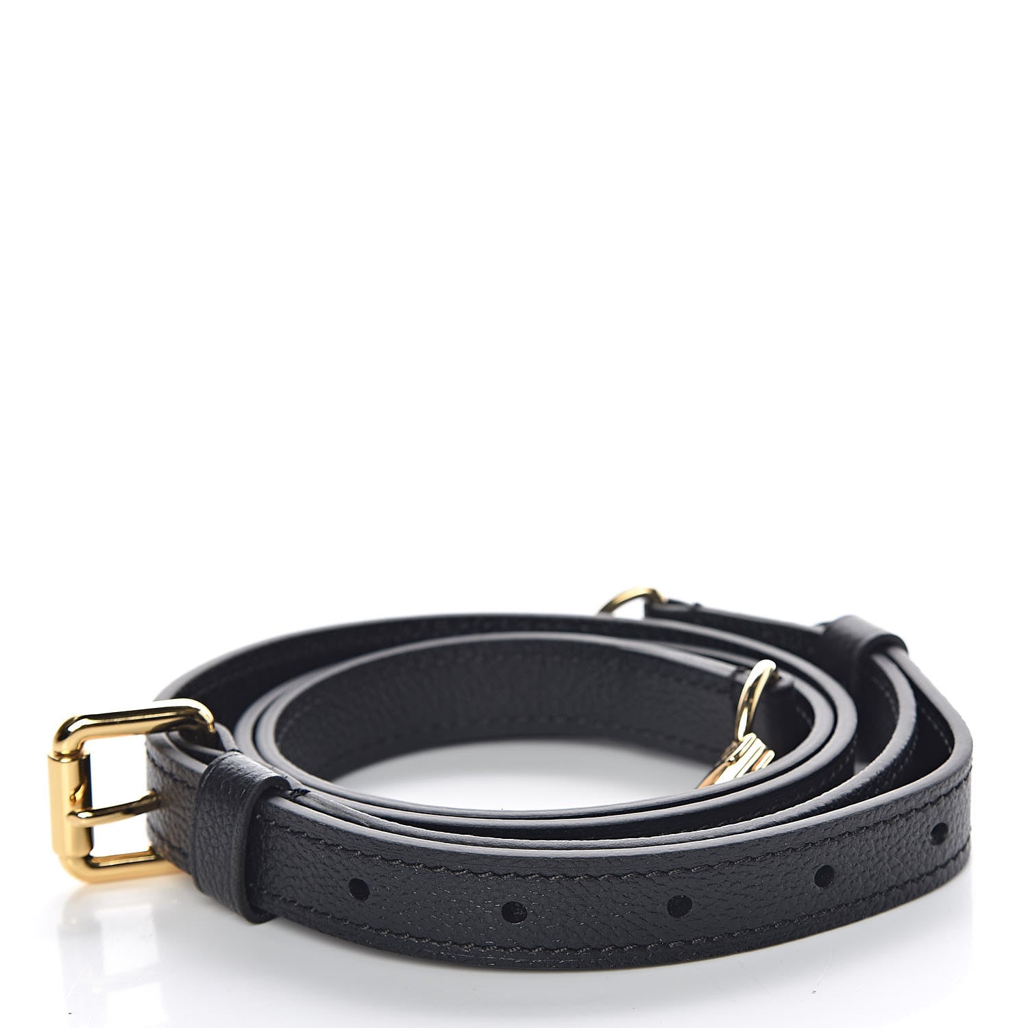 Louis Vuitton Calfskin Adjustable Shoulder Strap Black 3 of 5
