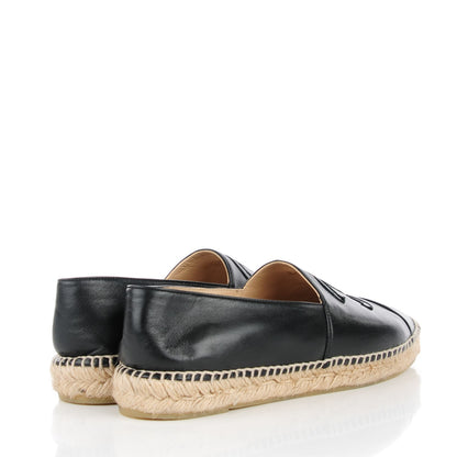 Chanel Lambskin CC Espadrilles 41 Black 4 of 10