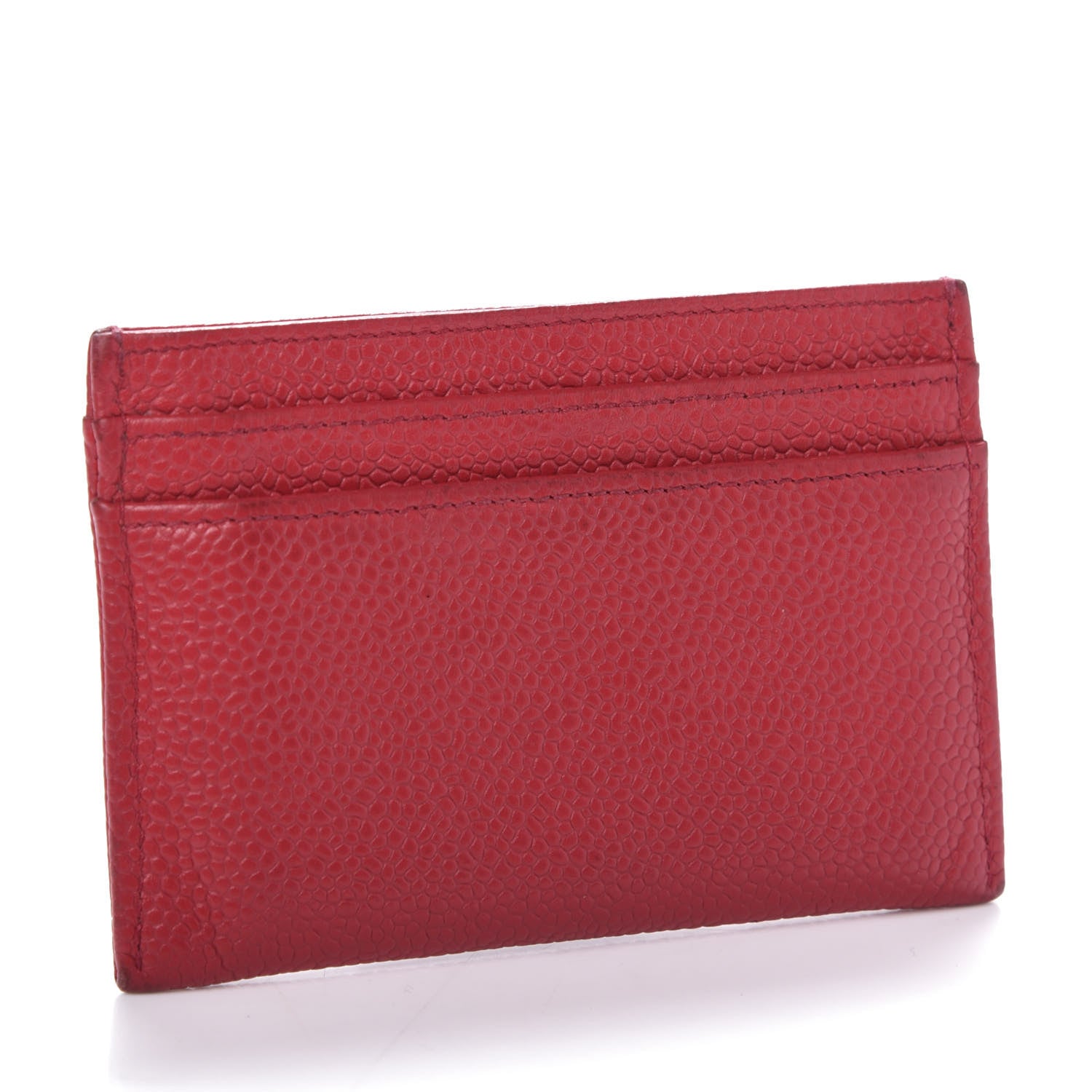 Chanel Caviar Timeless CC Card Holder Red 3 of 11