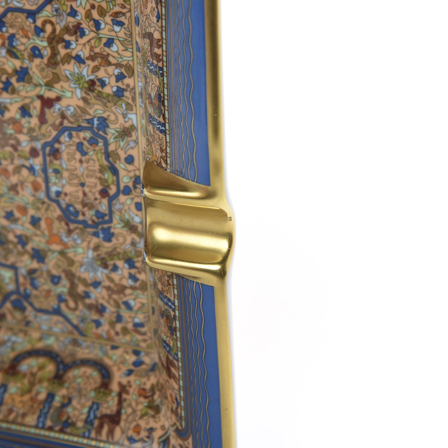 Hermes Porcelain Les Jardins D'Armenie Ashtray 6 of 7