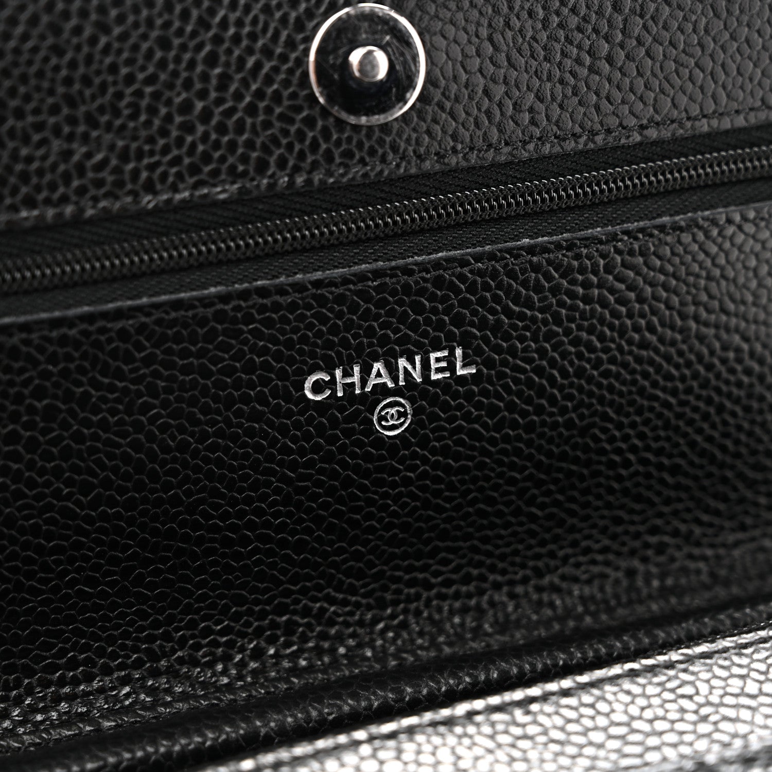 Chanel Caviar Quilted Wallet on Chain WOC Black 6 of 12