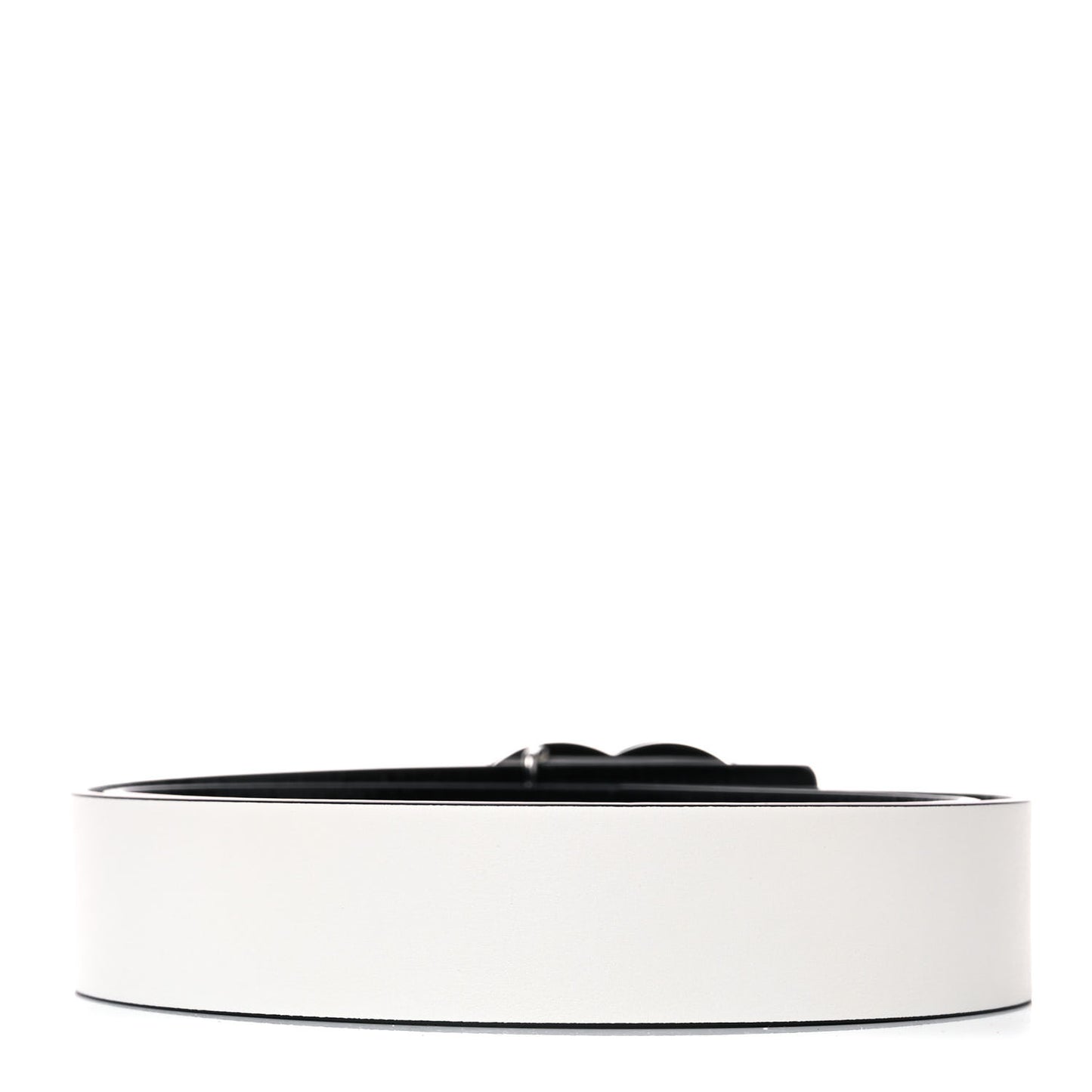 Calfskin CC Reversible Belt 90 Black White