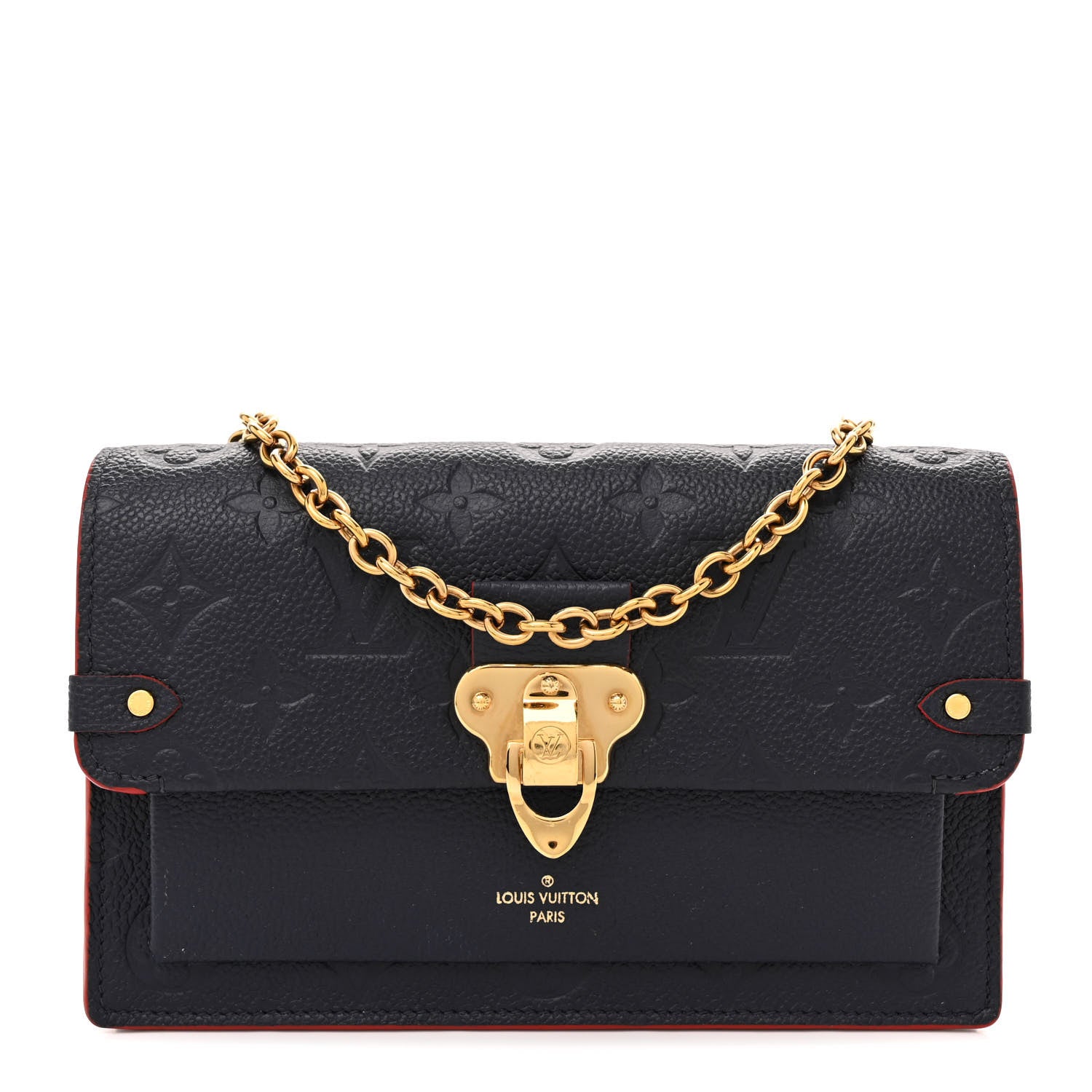 Louis Vuitton Empreinte Vavin Chain Wallet Marine Rouge 1 of 10