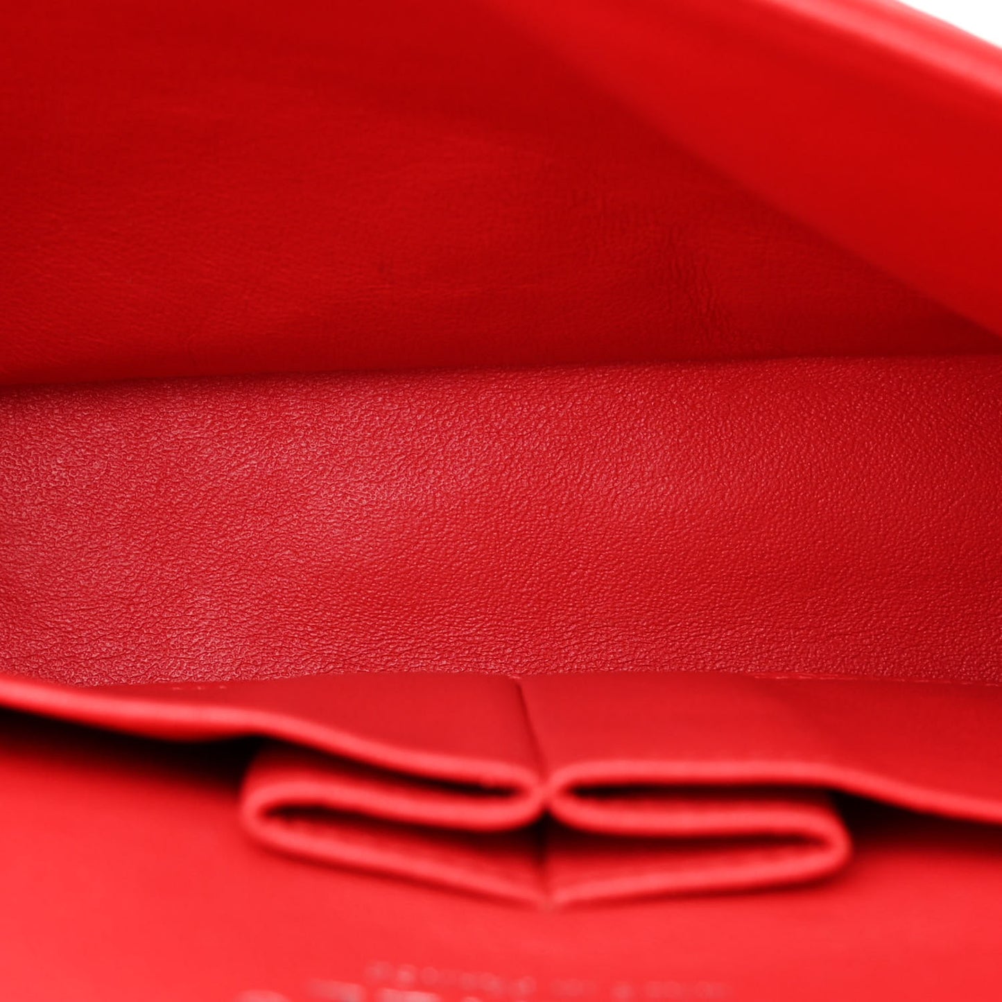 Patent Calfskin Quilted Medium Double Flap Red