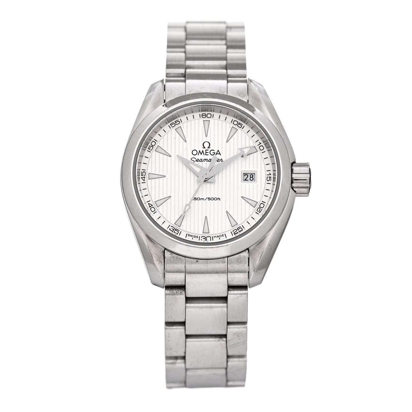Stainless Steel 30mm Seamaster Aqua Terra Quartz Watch Silver 231.10.30.60.02.001