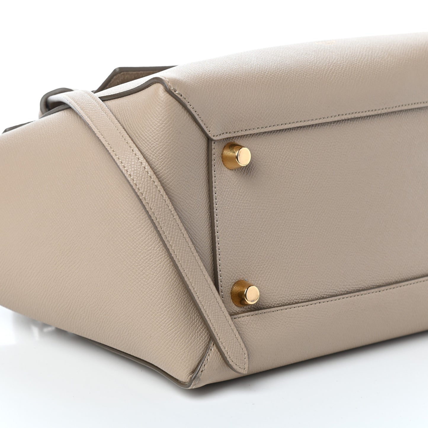 Grained Calfskin Mini Belt Bag Light Taupe