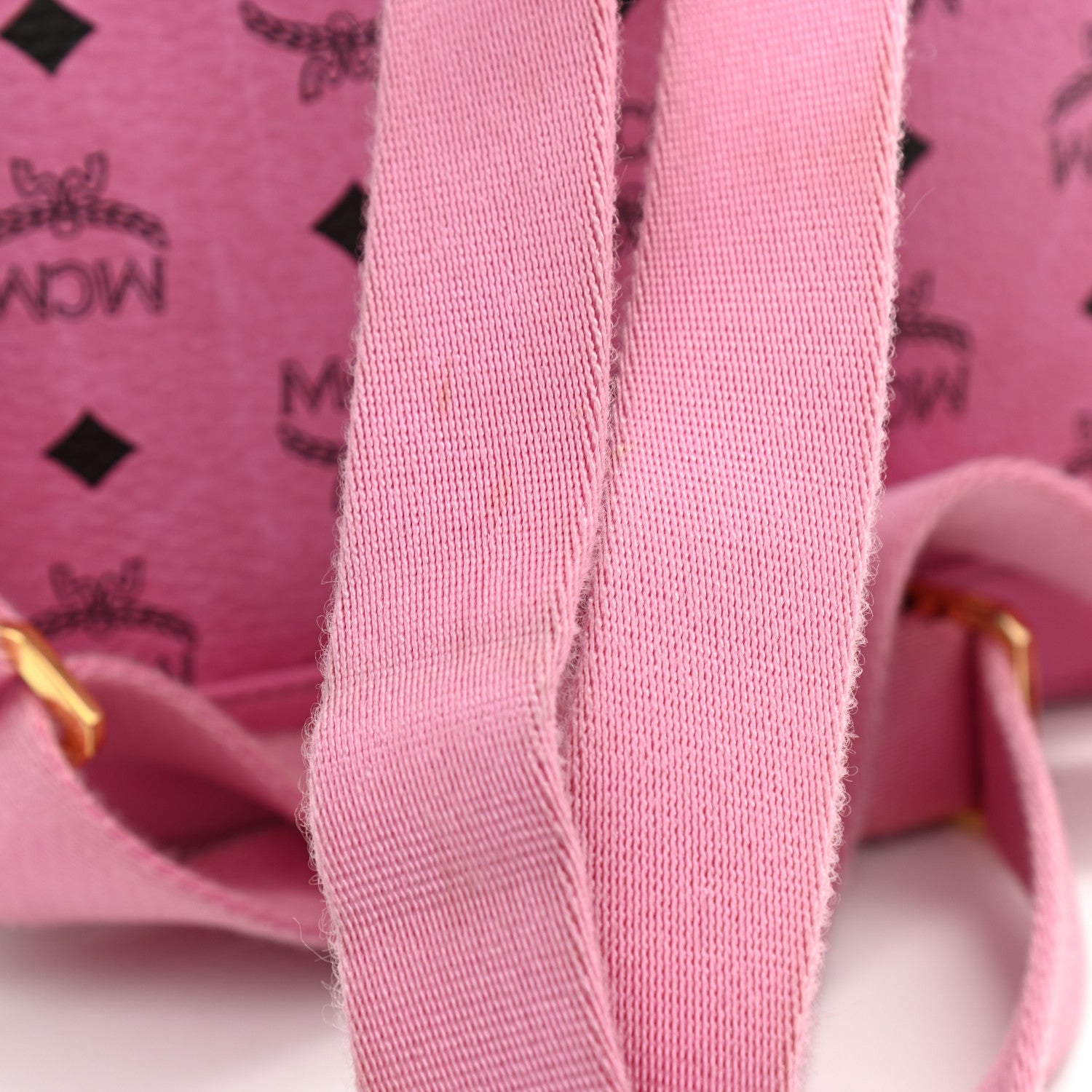 MCM Visetos Side Stud Small Stark Backpack Pink 11 of 12