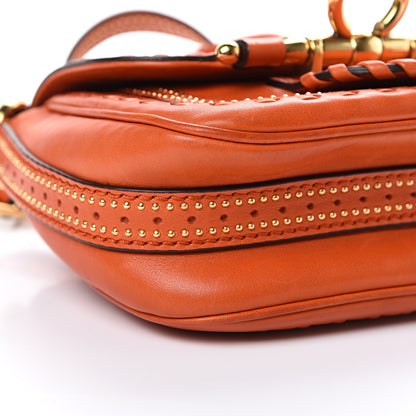 Gucci Calfskin Small Snaffle Bit Shoulder Bag Orange 10 of 12
