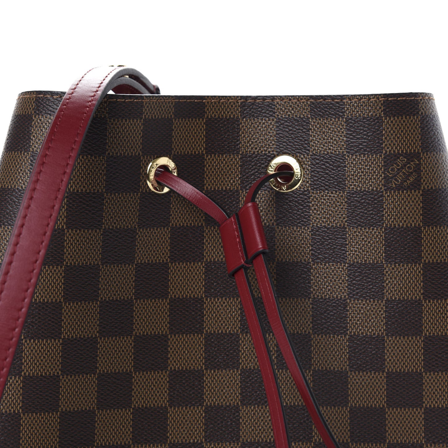 Damier Ebene Neonoe MM Cherry Berry
