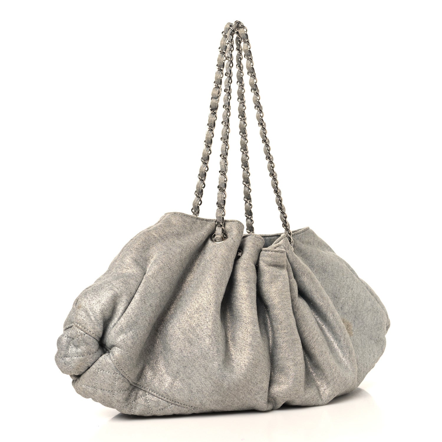 Chanel Jersey Melrose Cabas Grey 1774735 – FASHIONPHILE