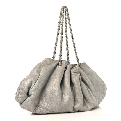 Chanel Jersey Melrose Cabas Grey 2 of 13