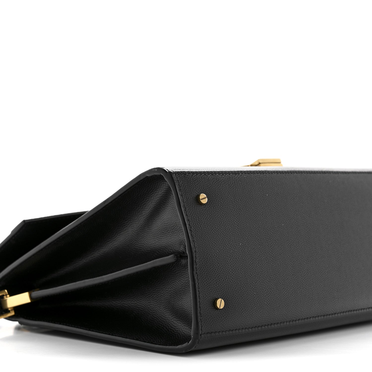Saint Laurent Grain de Poudre Medium Classic Monogram Cassandra Top Handle Black 9 of 15