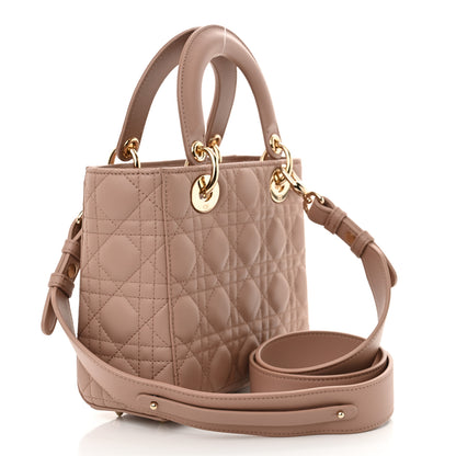 Christian Dior Lambskin Cannage Small My ABCDior Lady Dior Fard 3 of 10