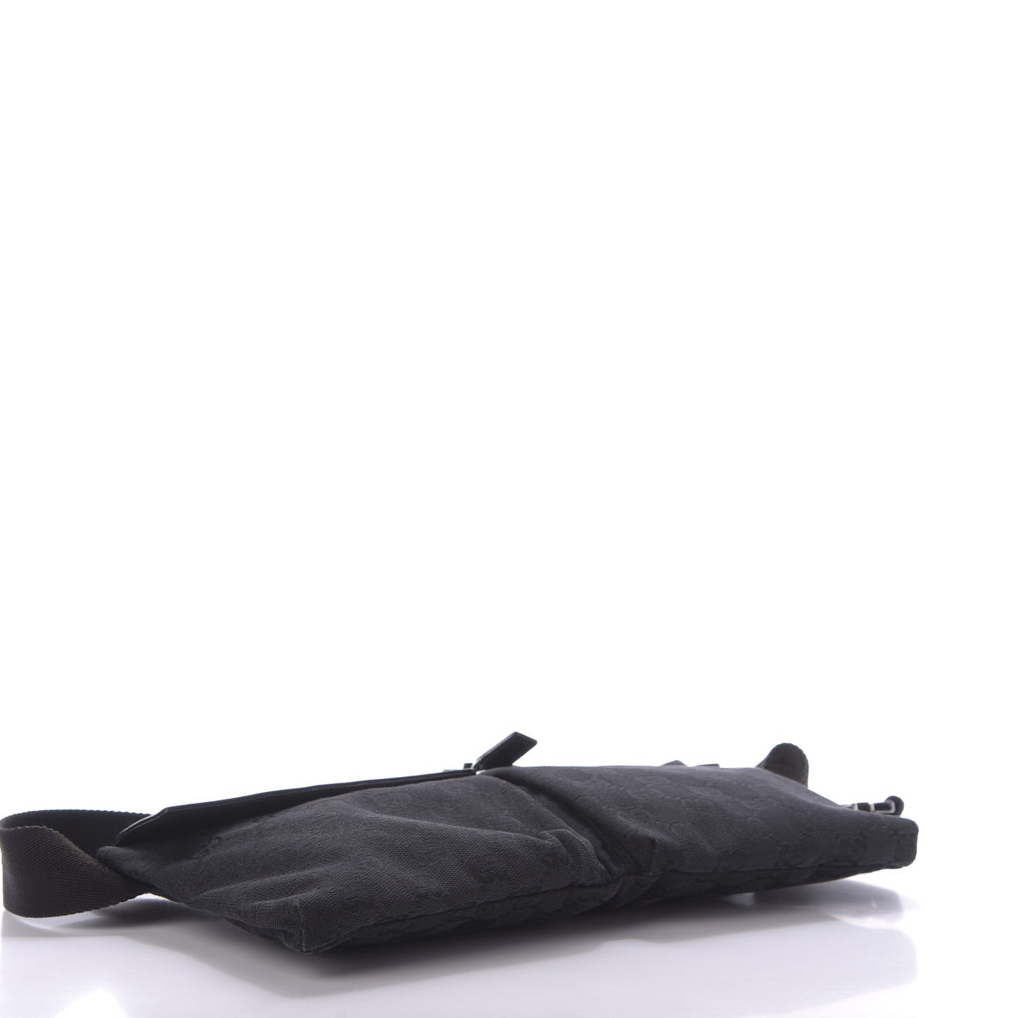 GG Monogram Double Pocket Belt Bag Black
